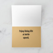 Happy Retirement Humoureuze Turfsnelheid Geniet va Kaart (Binnen)