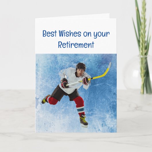 Happy Retirement Ice Hockey Sport Kaart (Voorkant)