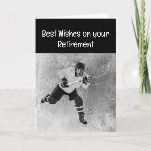 Happy Retirement Ice Hockey Sport Kaart