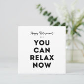 Happy Retirement, je kunt nu relaxen Kaart (Staand voorkant)