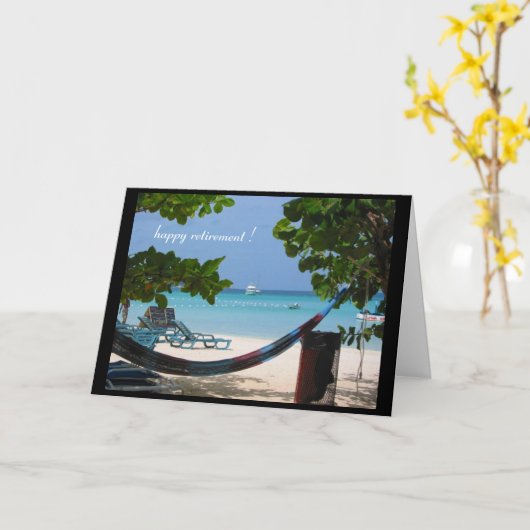 happy retirement kaart (Gele Bloem)