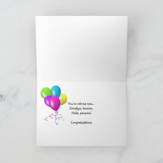 Happy Retirement Kaart (Binnen)