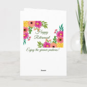 Happy Retirement Kaart (Achterkant)