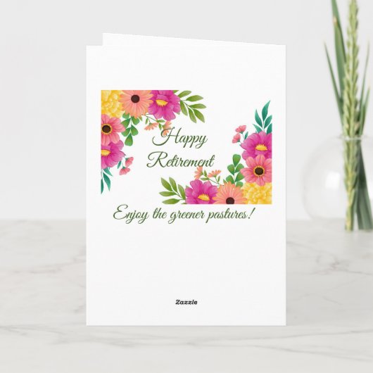Happy Retirement Kaart (Achterkant)
