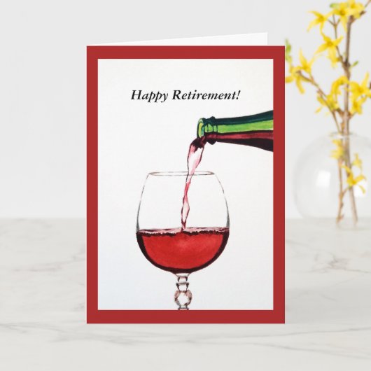 Happy Retirement Kaart (Gele Bloem)
