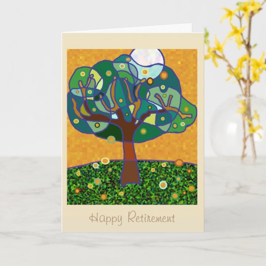 Happy Retirement Kaart (Gele Bloem)