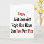 Happy Retirement Kaart (Gele Bloem)