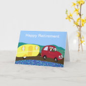 Happy Retirement Kaart (Gele Bloem)