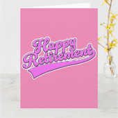 Happy Retirement Kaart (Gele Bloem)