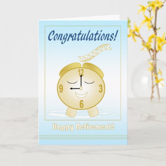 Happy Retirement Kaart (Gele Bloem)