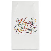 Happy Retirement Klein Cadeauzakje (Achterkant)