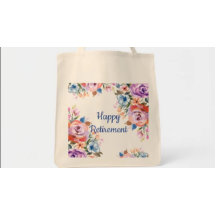 Happy Retirement Large Tote Bag
