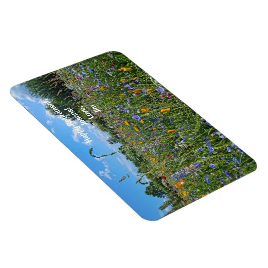 Happy Retirement Love Personalized Wildbloemen Magneet (Rechterzijde)