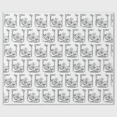 Happy Retirement Man in Hammock Cadeaupapier (Vlak)