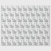 Happy Retirement Man in Hammock Cadeaupapier (Vlak)