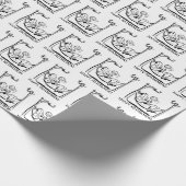 Happy Retirement Man in Hammock Cadeaupapier (Hoek)