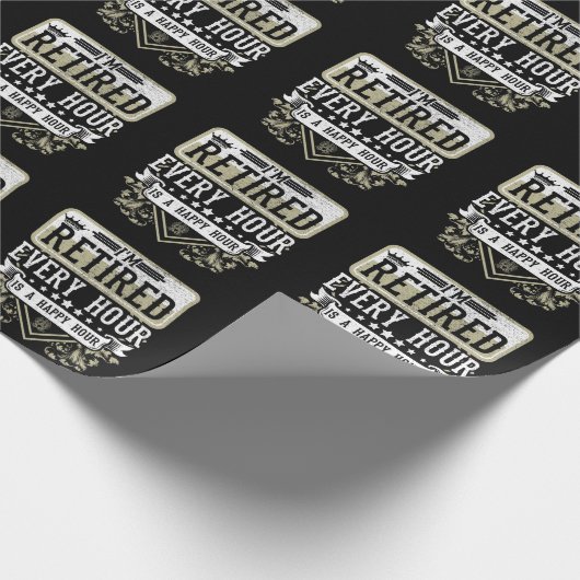 Happy Retirement Mannen Vrouwen Gepensioneerd Mede Cadeaupapier (Hoek)