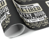 Happy Retirement Mannen Vrouwen Gepensioneerd Mede Cadeaupapier (Rol Hoek)