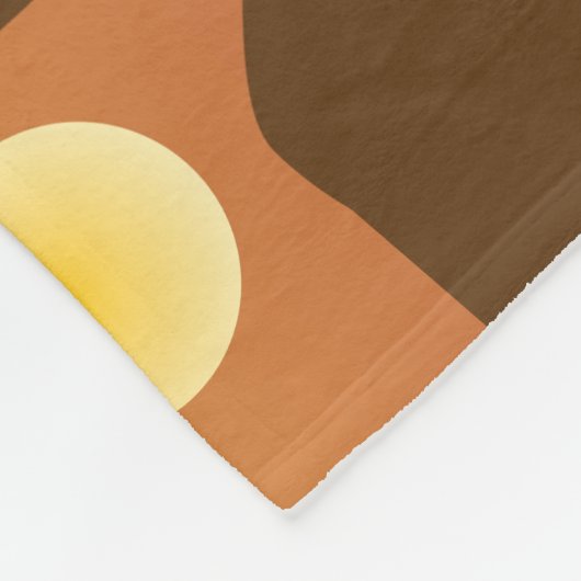 Happy Retirement met Beach Scene Fleece Deken (Hoek)