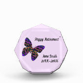 Happy Retirement Modern Bright Butterfly Employee Fotoblokken (Voorkant)