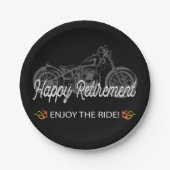 Happy Retirement Motorcycle Rider Papieren Bordje (Voorkant)