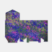 Happy Retirement Paars Blue Garden Hand gestikt Bedankdoosjes (Uitgevouwen)