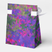 Happy Retirement Paars roze tuin Floral geverfd Bedankdoosjes (Achterkant)