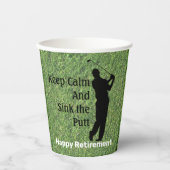Happy Retirement Paper cup Papieren Bekers (Voorkant)