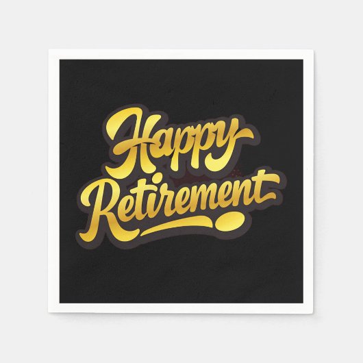 Happy Retirement Paper Napkin Servet