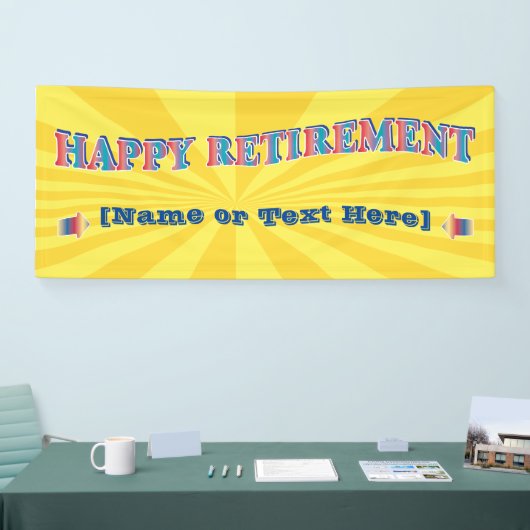 Happy Retirement Party-banner Spandoek (Beurs)