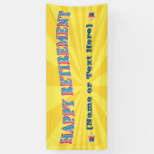 Happy Retirement Party-banner Spandoek (Verticaal)