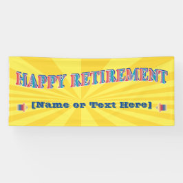 Happy Retirement Party-banner Spandoek
