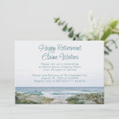 Happy Retirement Party Boardwalk Ocean Kaart (Staand voorkant)