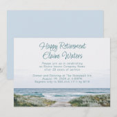 Happy Retirement Party Boardwalk Ocean Kaart (Voorkant / Achterkant)