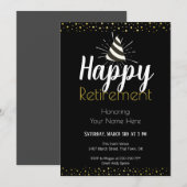 Happy Retirement Party Confetti Kaart (Voorkant / Achterkant)