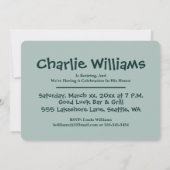 Happy Retirement Party - Foto Kaart (Achterkant)