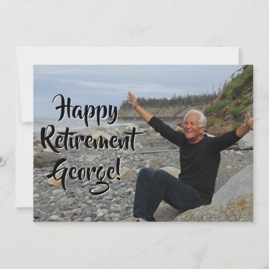 Happy Retirement Party - Foto Kaart (Voorkant)