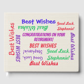 Happy Retirement Party Gastenboek Leuk Kleurrijk (Voorkant)