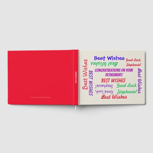 Happy Retirement Party Gastenboek Leuk Kleurrijk (Volledig)