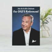 Happy Retirement Party - Pap Photo Kaart (Staand voorkant)