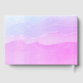 Happy Retirement Pastel Paarse Waterverf Aangepast Gastenboek (Achterkant)