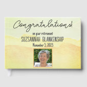 Happy Retirement Pastel Waterverf Gastenboek (Voorkant)