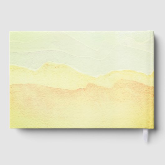 Happy Retirement Pastel Waterverf Gastenboek (Achterkant)