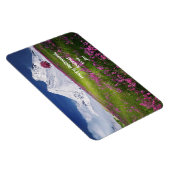 Happy Retirement Personalized Mountains Flowers Magneet (Rechterzijde)