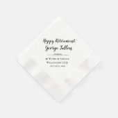 Happy Retirement Personalized Napkins Servet (Hoek)