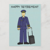 Happy Retirement Pilot Briefkaart (Voorkant)