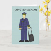 Happy Retirement Pilot Kaart (Gele Bloem)
