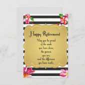 Happy Retirement Quote Farewell Gift (Voorkant / Achterkant)