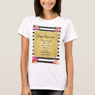 Happy Retirement Quote Farewell Gift T-shirt