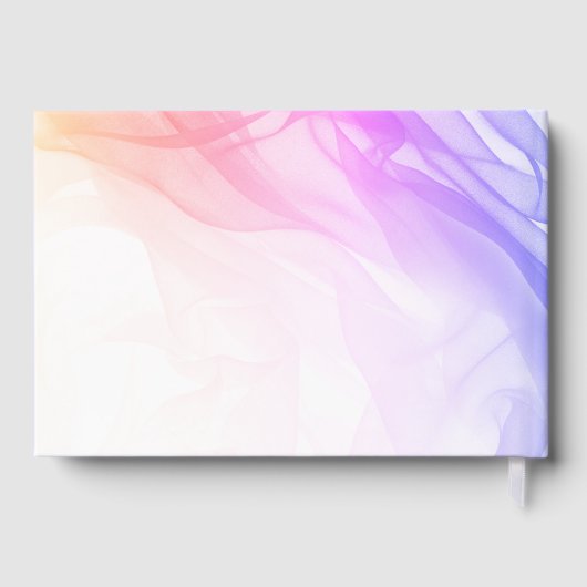 Happy Retirement Rainbow Waterverf Aangepaste foto Gastenboek (Achterkant)